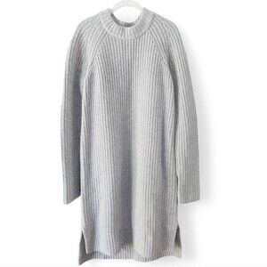 NOVIS Cashmere Wool Sweater Dress Large luxe Warm Soft Cozy